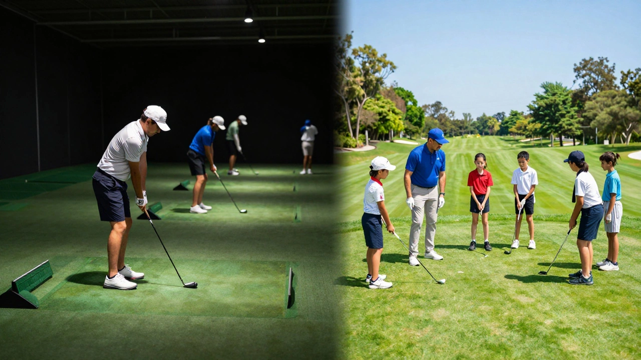 Contrast between private golf club and youth coaching program