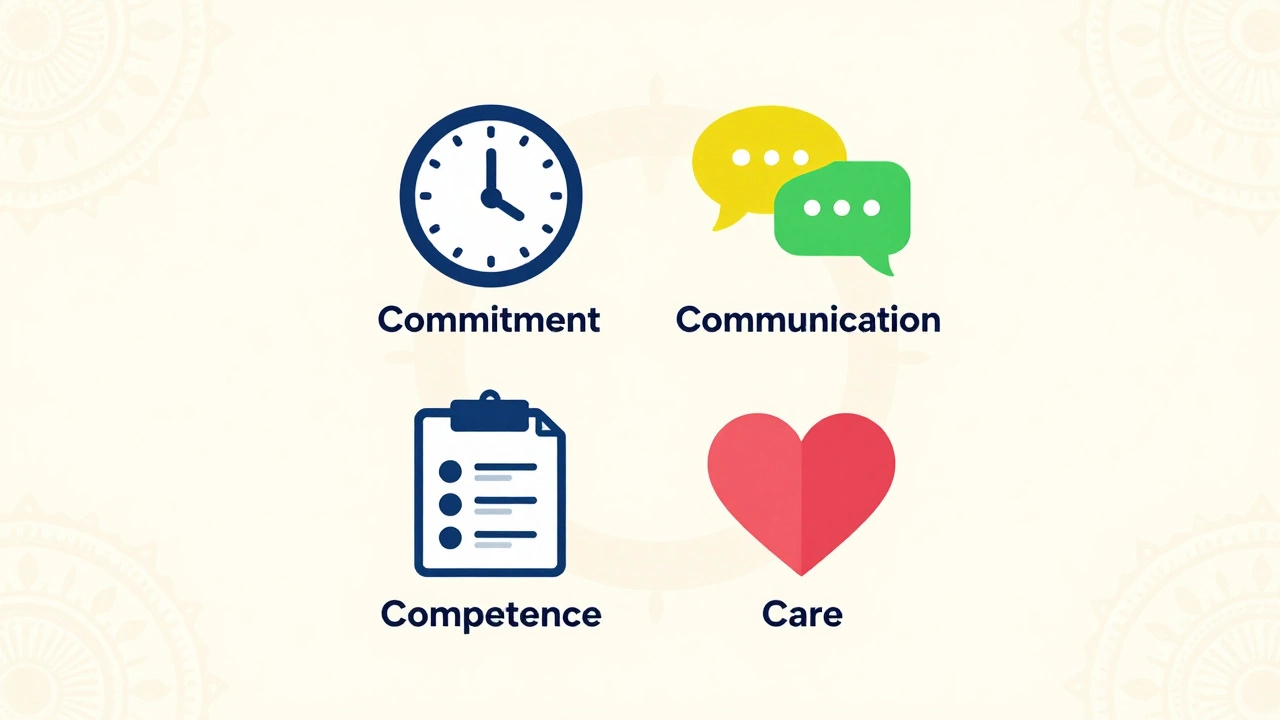 Illustration of the four key principles of volunteering