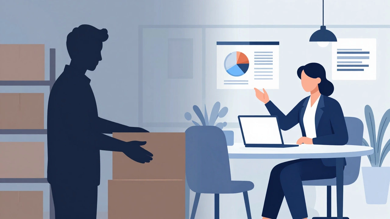 Illustration comparing unpaid volunteer work with paid fellowship roles