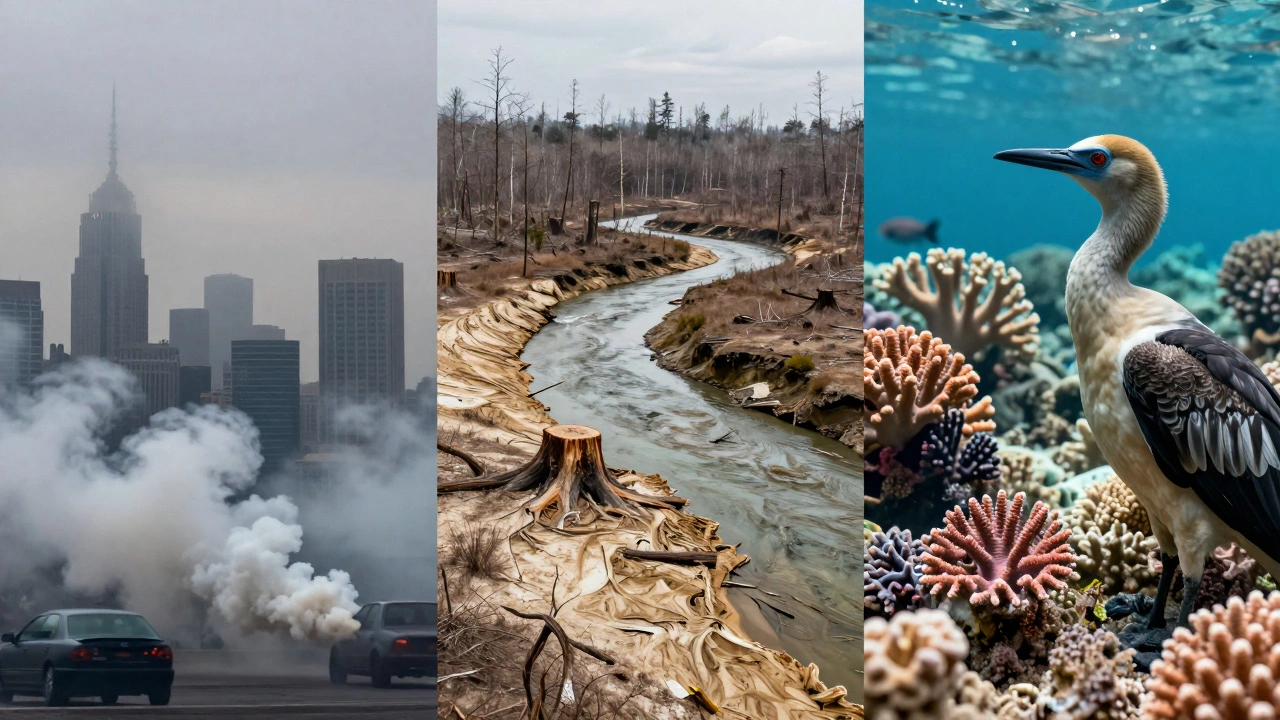 The Three Groups of Environmental Problems: Pollution, Resource Depletion, and Biodiversity Loss